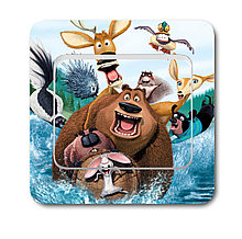 Наклейка на выключатель Лесная братва