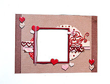 Магнитная рамка на холодильник Розовая