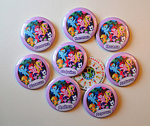 Значки для детского праздника с именами