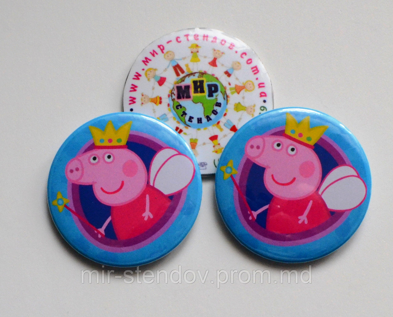 Значок металлический Пеппа Пиг фея, фото 1