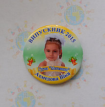 Значки для детского сада с фотографиями