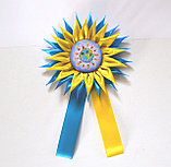 Значок Джерельце с розеткой Астра и ленточками, фото 3
