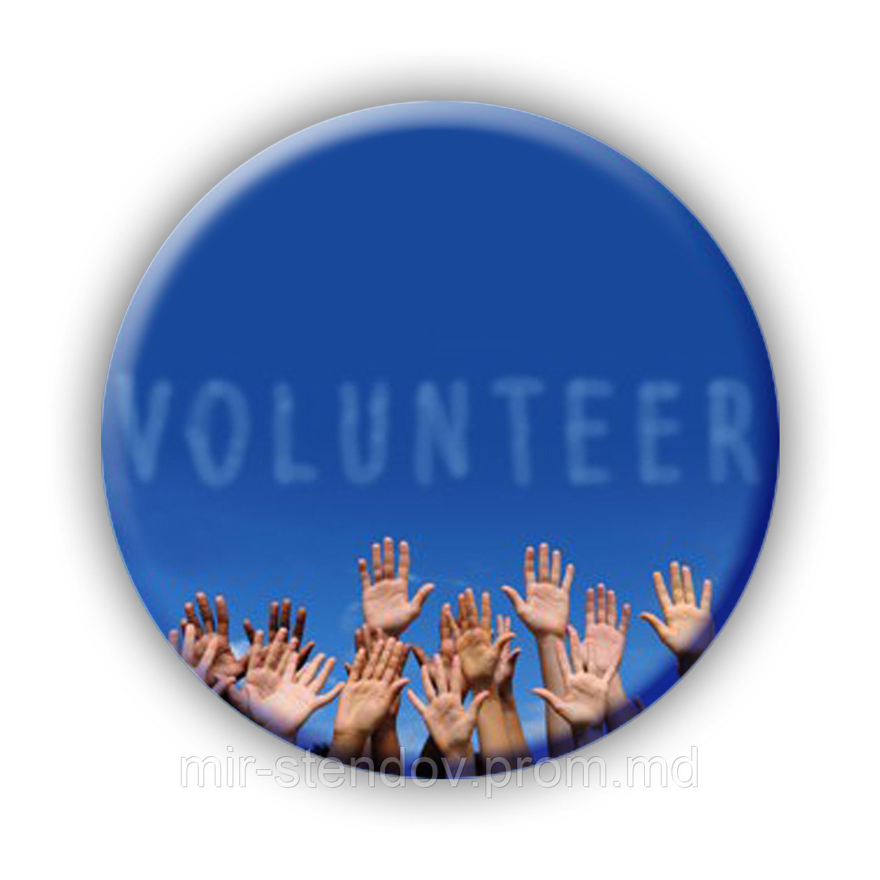 Значок Volunteer. Волонтёр - фото 1 - id-p4432527