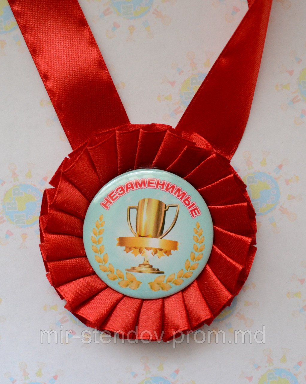 Медаль с розеткой "В номинации". Красная - фото 1 - id-p4432571