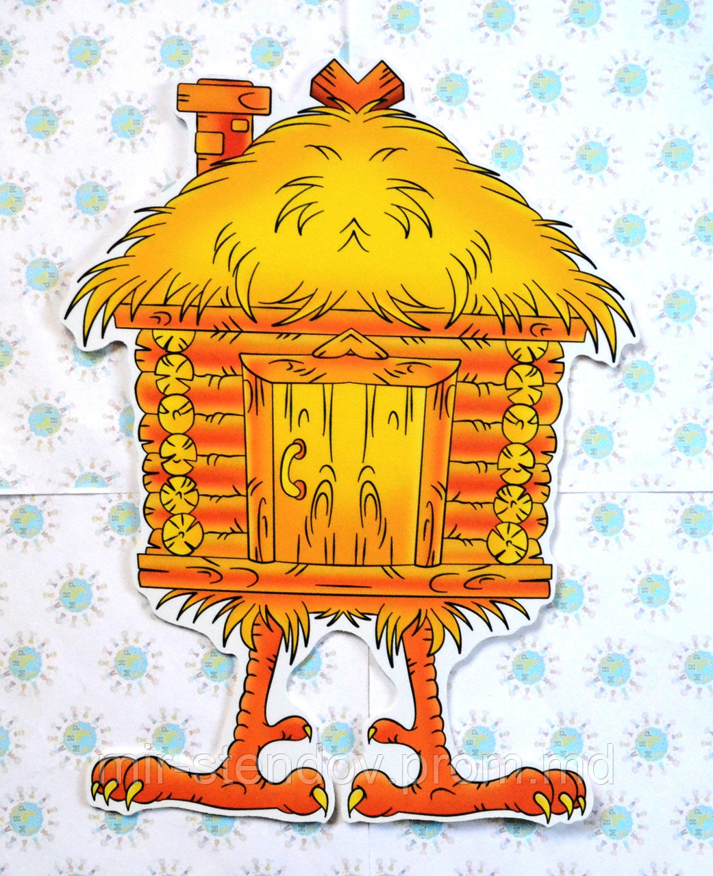 Избушка на курьих ножках. Настенная декорация для детского сада., фото 1