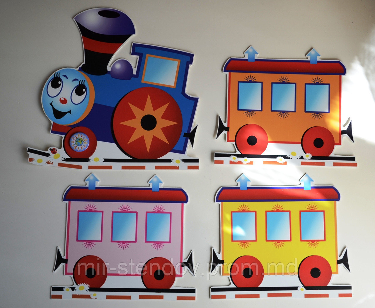 Паровозик. Настенная декорация для детского сада., фото 1