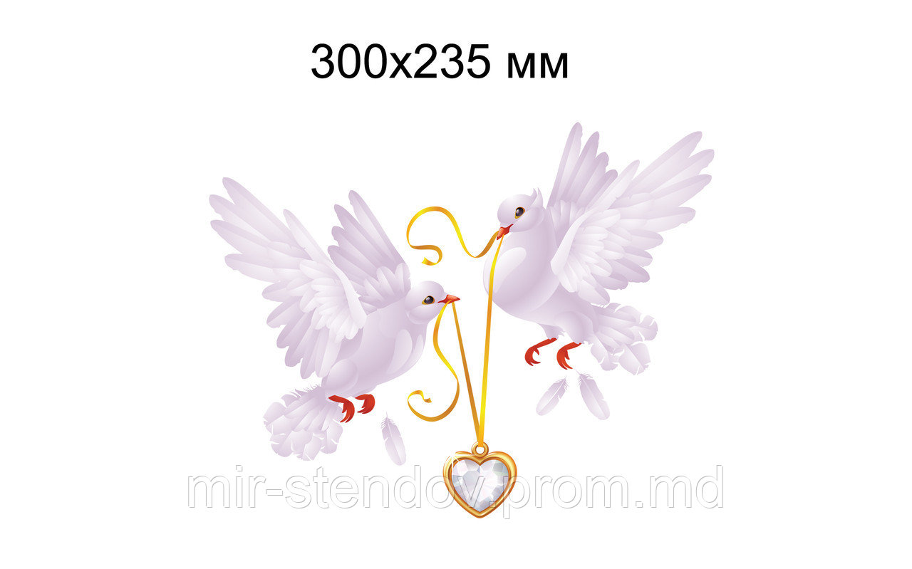 Голуби. Настенная декорация для детского сада., фото 1