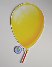 Шарик цветной большой. Настенная декорация для детского сада.