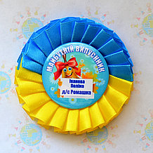 Значок на 1 сентября. Будущий выпускник с розеткой Символика