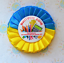 Значок на 1 сентября. выпуск 2016 с розеткой Символика