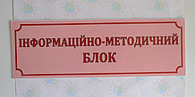 Табличка Информационно-методический блок