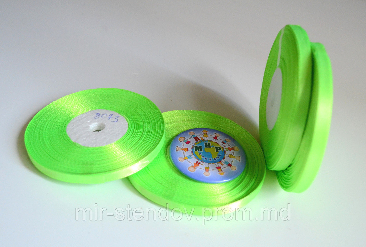 Лента атласная 5 мм Салатовая, фото 1
