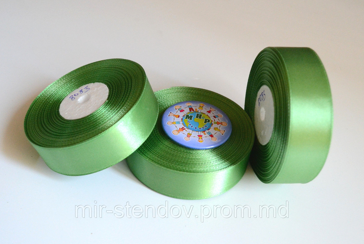 Лента атласная 25 мм Оливковая, фото 1