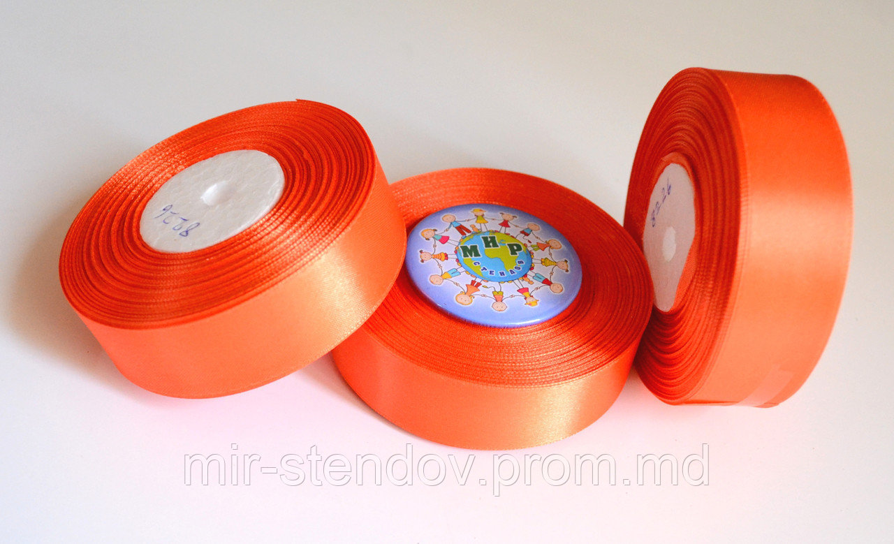 Лента атласная 25 мм Персик, фото 1