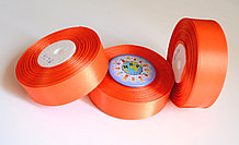 Лента атласная 25 мм Персик