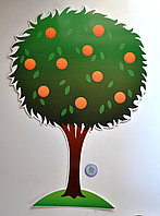Дерево апельсиновое. Настенная декорация для детского сада.