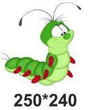 Гусеница. Настенная декорация для детского сада., фото 2