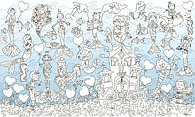 Огромные раскраски. 60х100 см Русалки