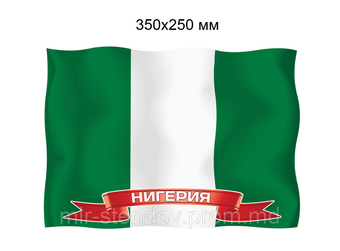 Флаг Нигерии. Пластиковый стенд - фото 1 - id-p4433586