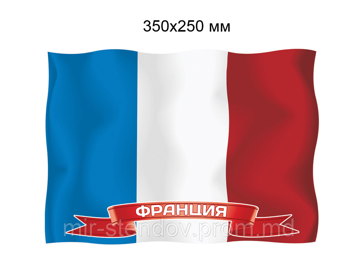 Флаг Франции. Пластиковый стенд - фото 1 - id-p4433592