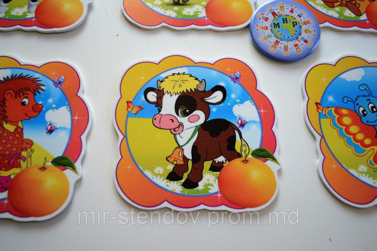 Таблички на шкафчики Мандаринка. Пластиковые маркировочные, фото 1