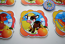 Таблички на шкафчики Мандаринка. Пластиковые маркировочные