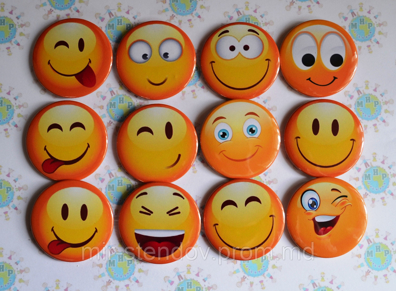 Значки Смайлики, фото 1