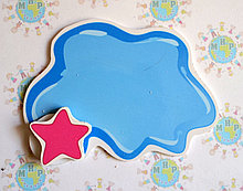 Магнитный стенд для крепления рисунка Клякса