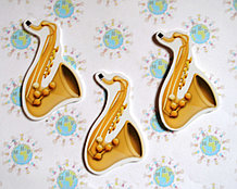 Саксофон магнит. Фигурка для магнитной доски