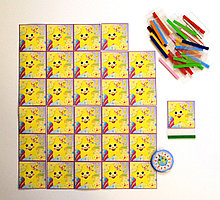 Наклейки на шкафчики с карманчиками для фамилий Звёздочки