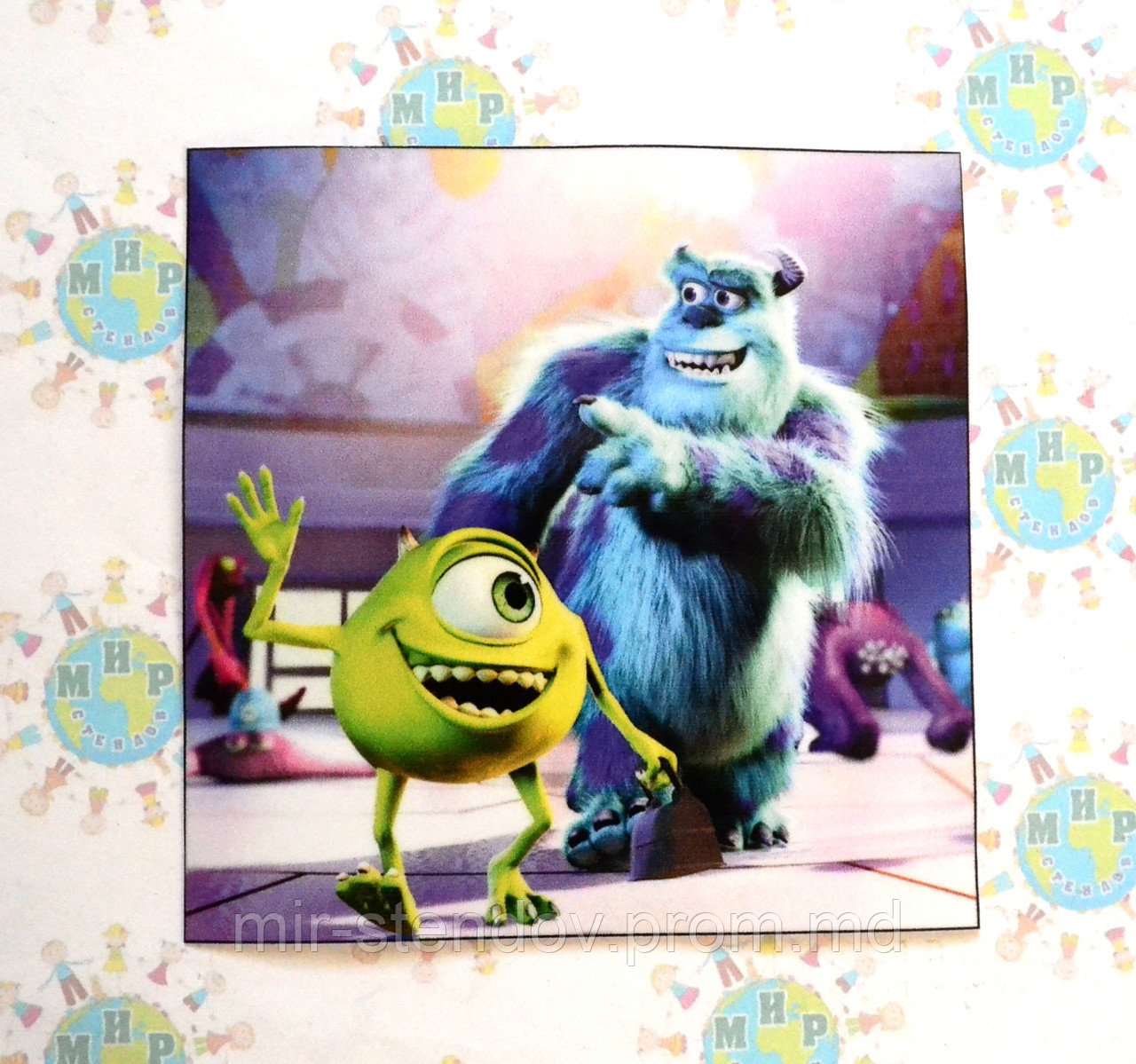 Наклейка на выключатель Корпорация монстров, фото 1