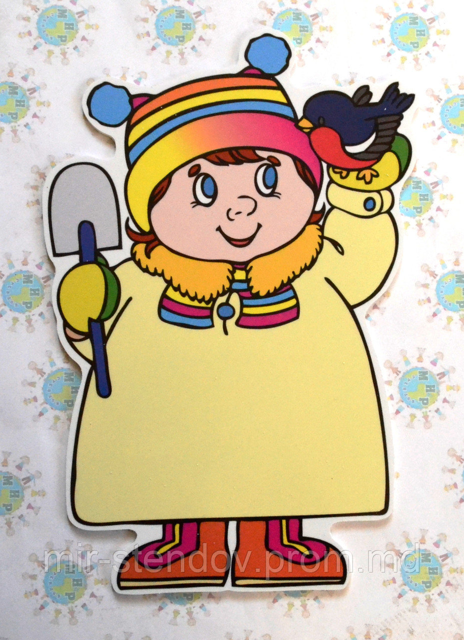 Девочка Зима. Настенная декорация для детского сада. - фото 1 - id-p4435141