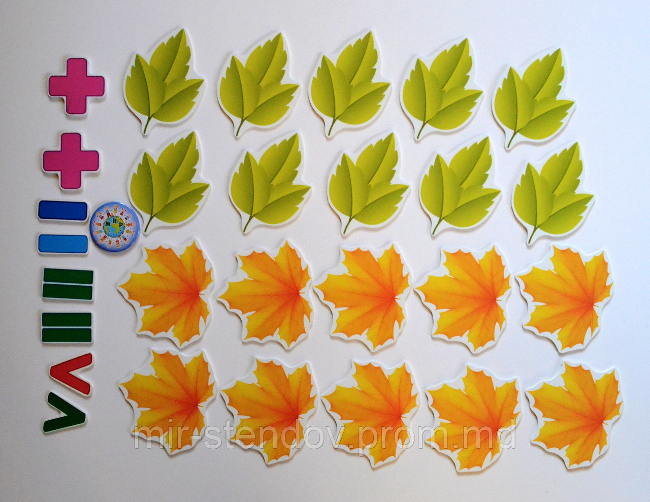 Магнитная математика Листочки, фото 1