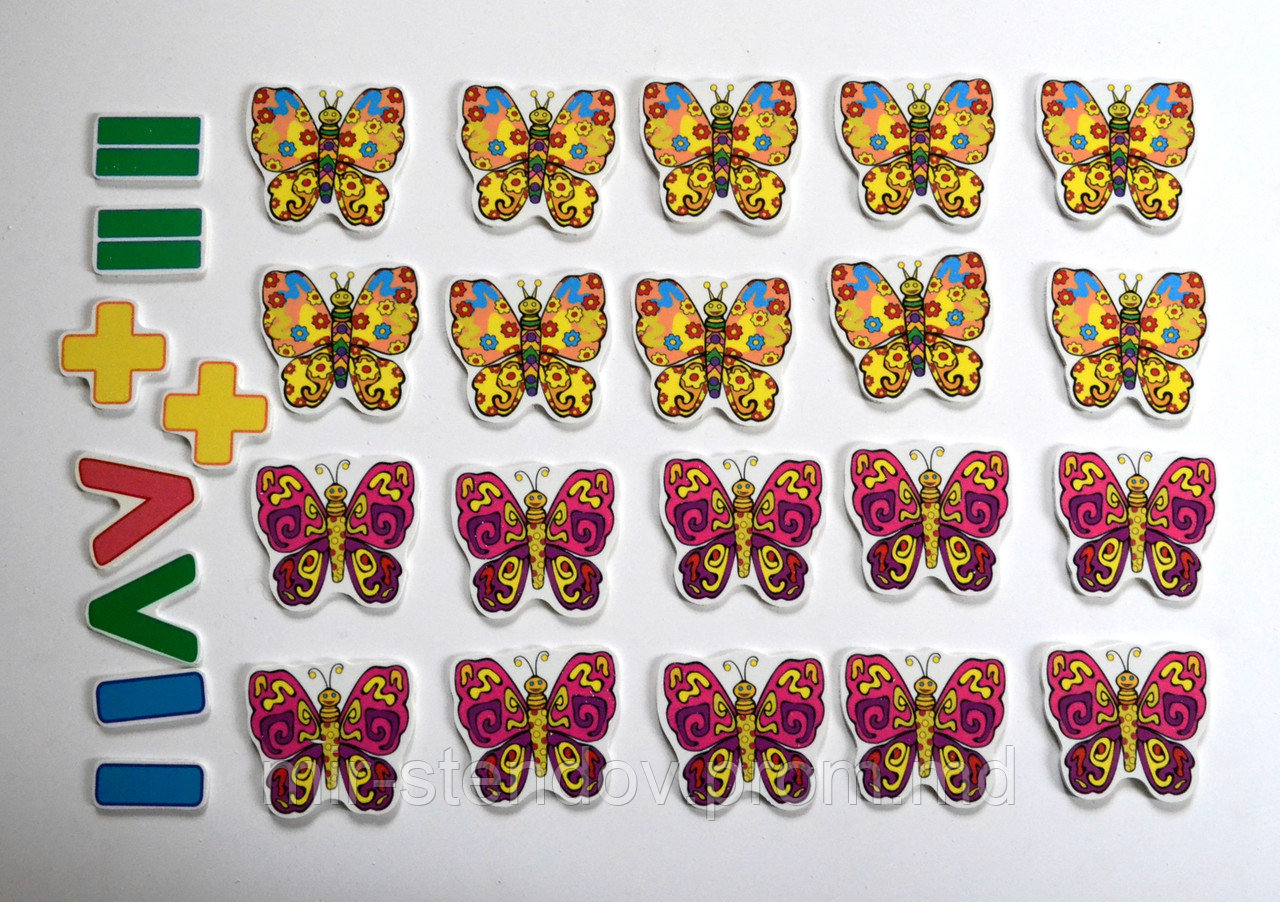Магнитная математика Бабочки 8 см - фото 1 - id-p4435328