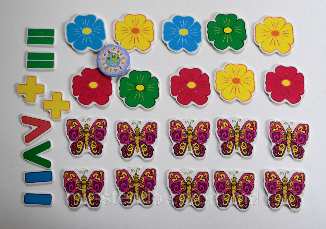 Магнитная математика Цветочки и Бабочки - фото 1 - id-p4435151