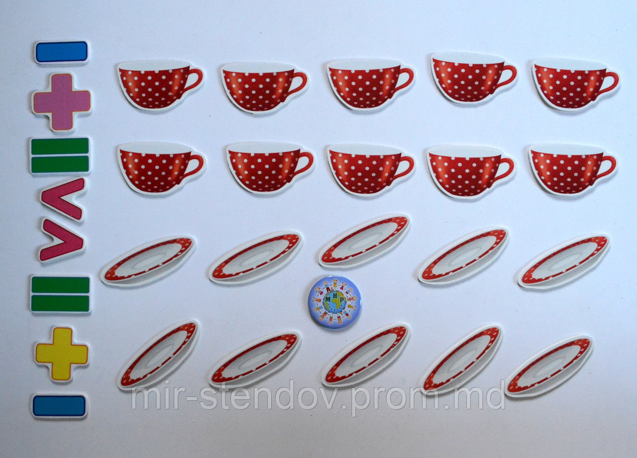 Магнитная математика Чашки и Блюдечки, фото 1