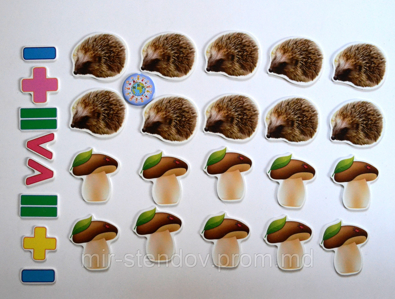 Магнитная математика Ёжики и Грибочки, фото 1