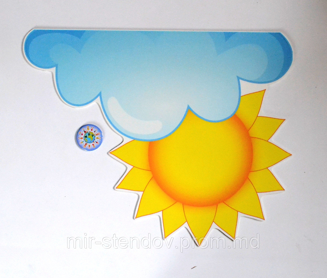 Тучка и солнышко. Настенная декорация для детского сада. - фото 1 - id-p4435897