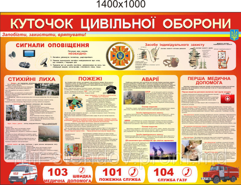 Куточок цивільної оборони, фото 1