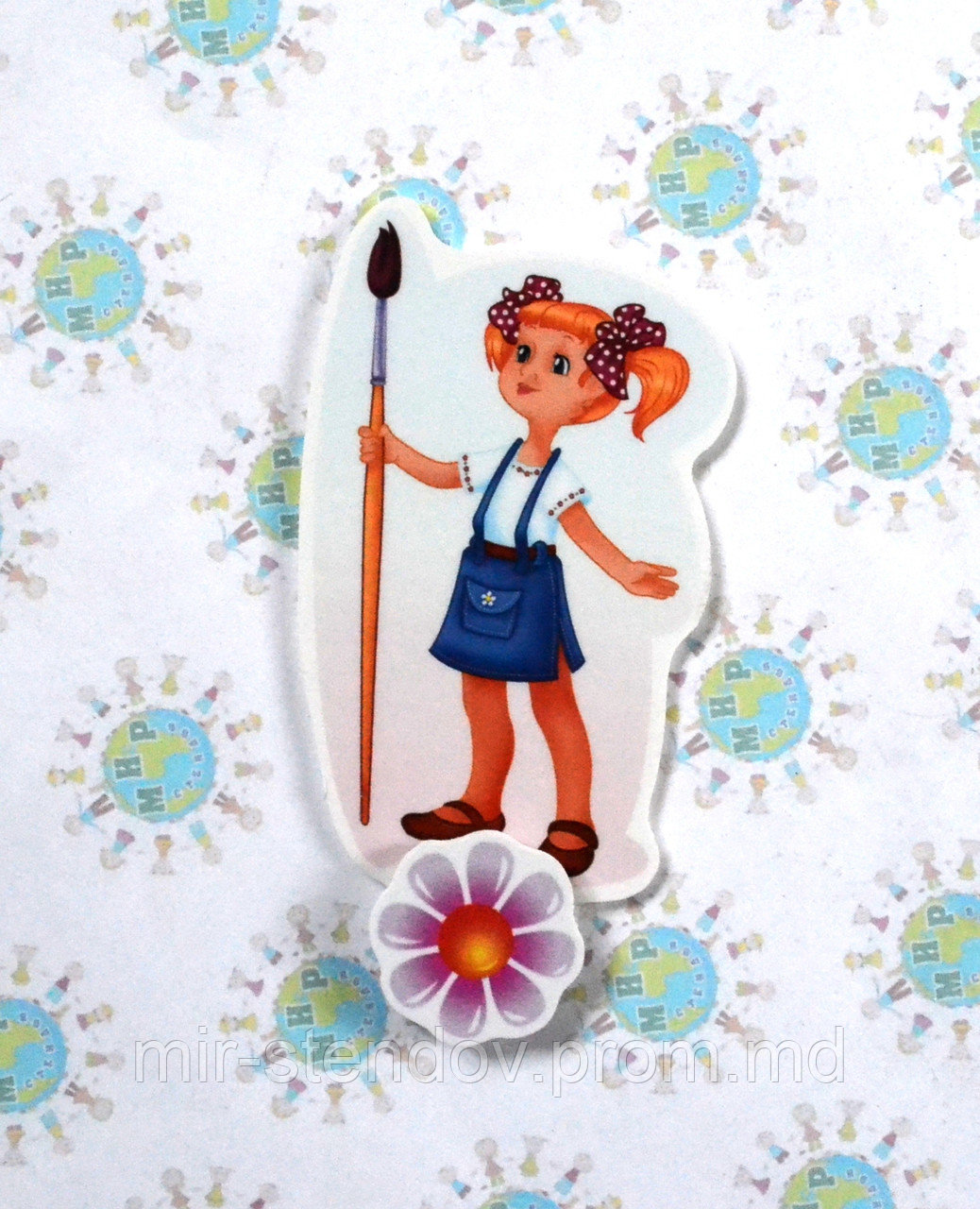 Магнитный стенд для крепления рисунка Художница, фото 1