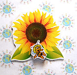 Магнитный стенд для крепления рисунка Подсолнушек, фото 2