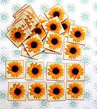 Набор карточек для уголка дежурных Подсолнухи