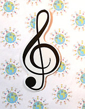 Скрипичный ключ. Магнит обучающий