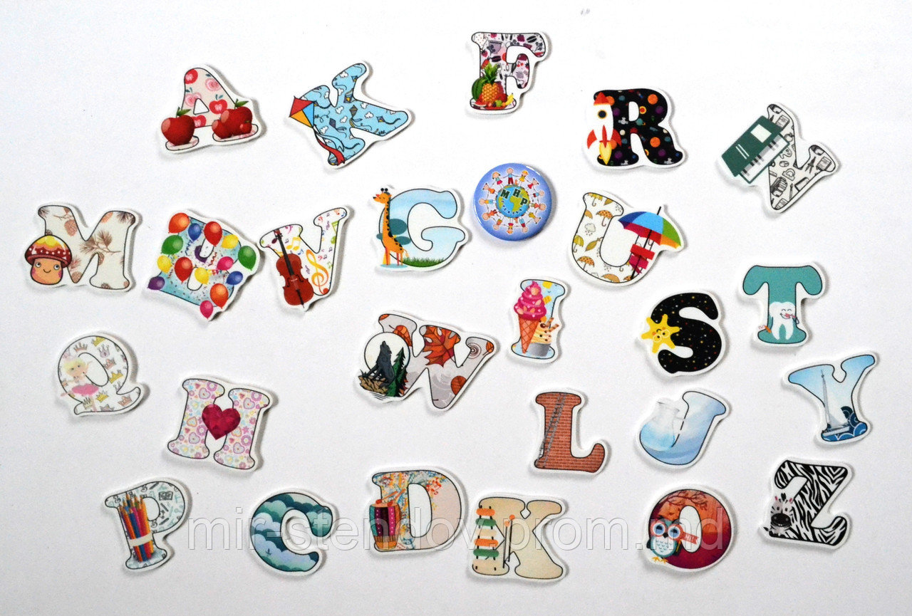 Английские буквы. Настенная декорация, фото 1