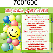 Права дитини стенд Шарики