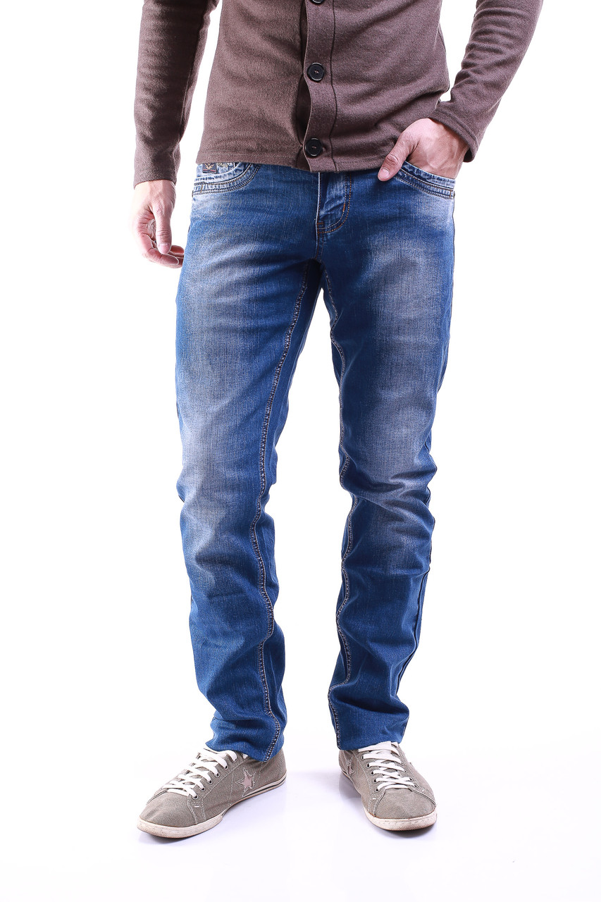 Коттоновые джинсы мужские 0067 - фото 1 - id-p4442677