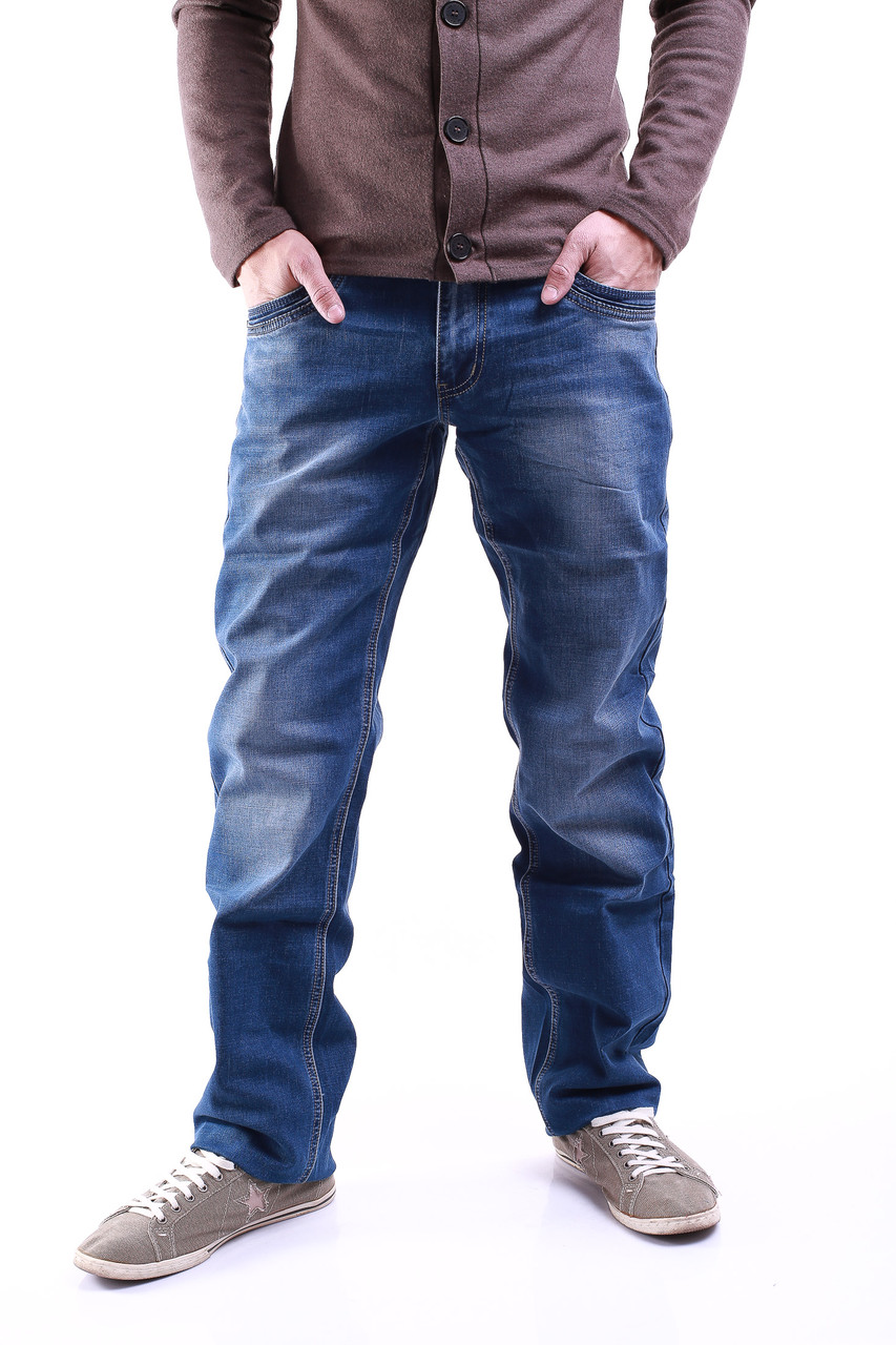 Прямые мужские джинсы 0072 - фото 1 - id-p4442678