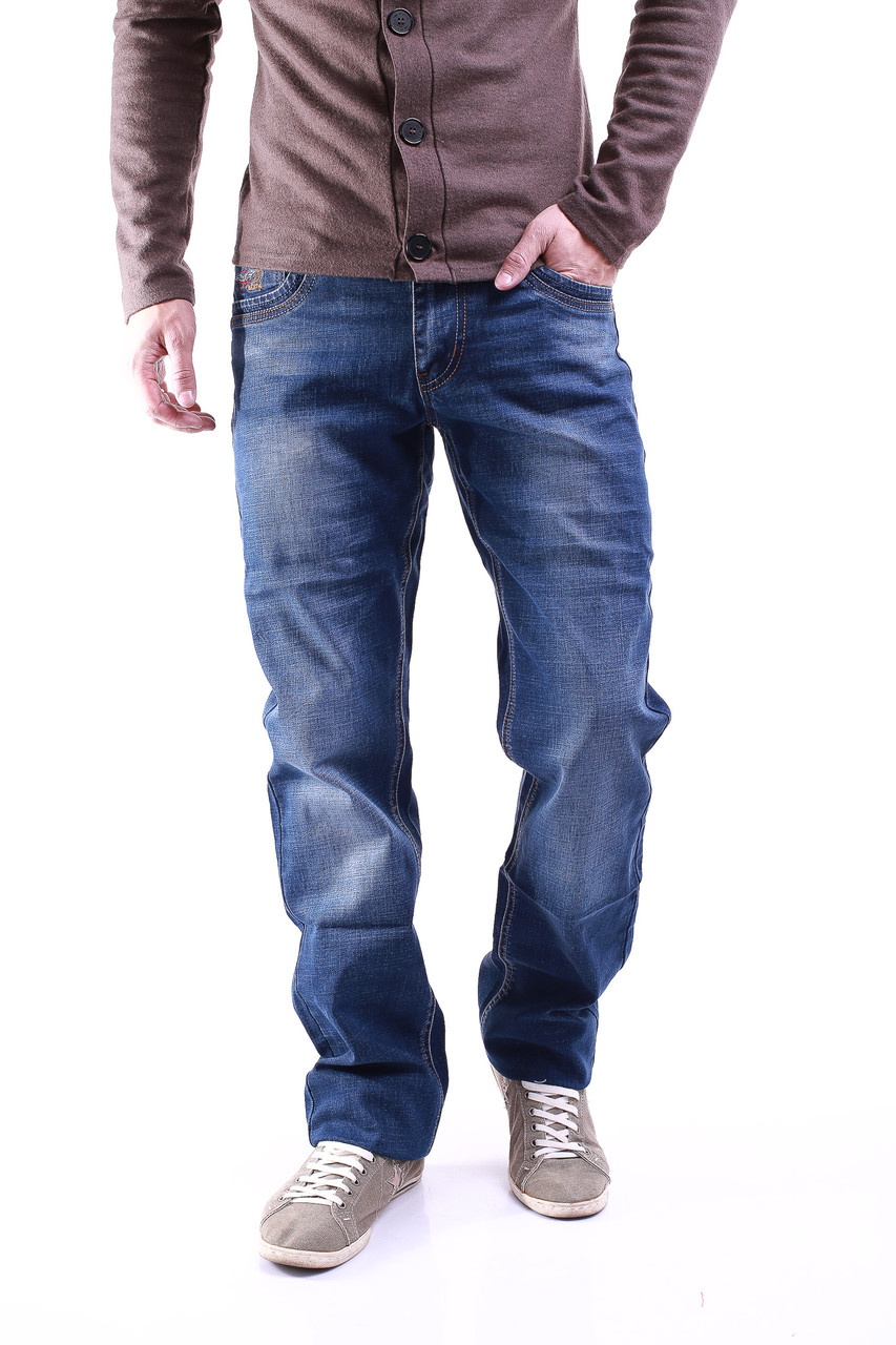 Мужские джинсы прямого кроя 0056 - фото 1 - id-p4442680