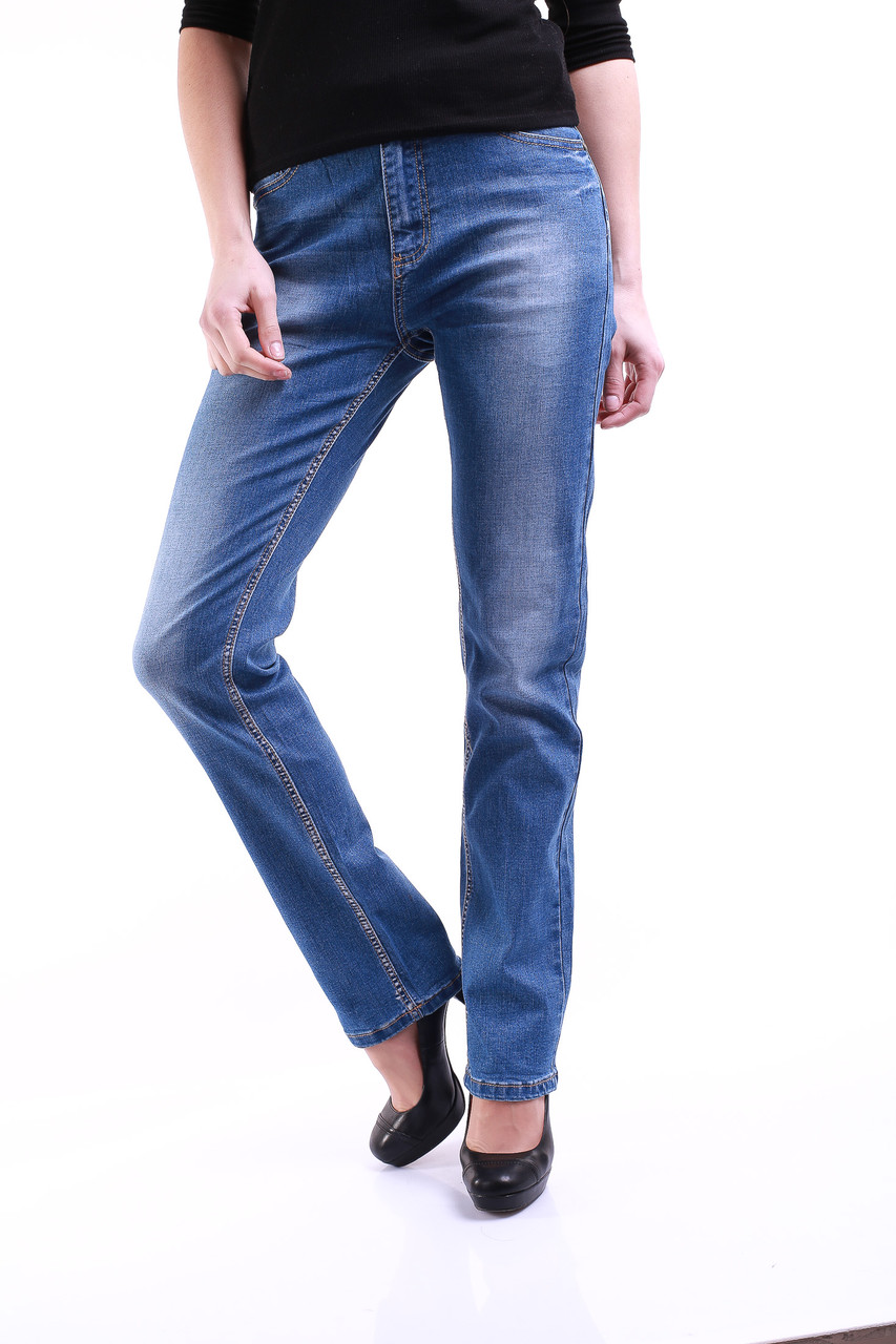Прямые женские джинсы 0822 - фото 1 - id-p4443638
