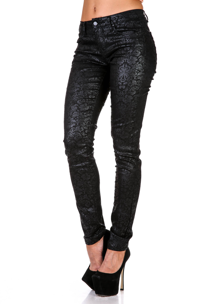 Брюки женские черные S.D. Jeans PTL-S1618-W# (6 ед. 25-30) - фото 1 - id-p4456542